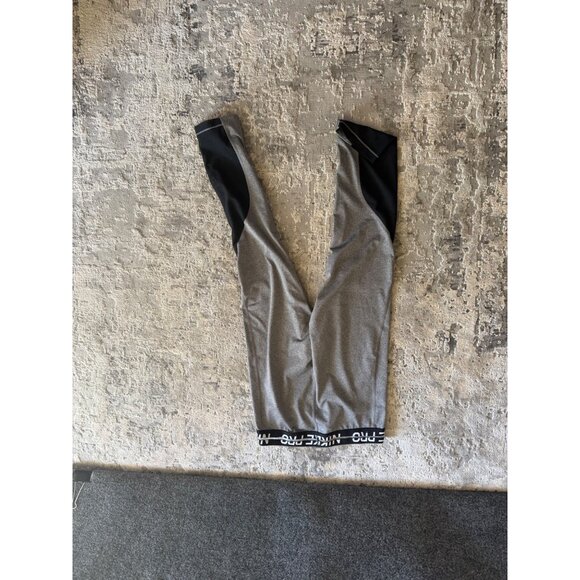 Nike Pro Womens Dri-Fit Training Leggings Gray & Black Stretchy Size S - Picture 6 of 6